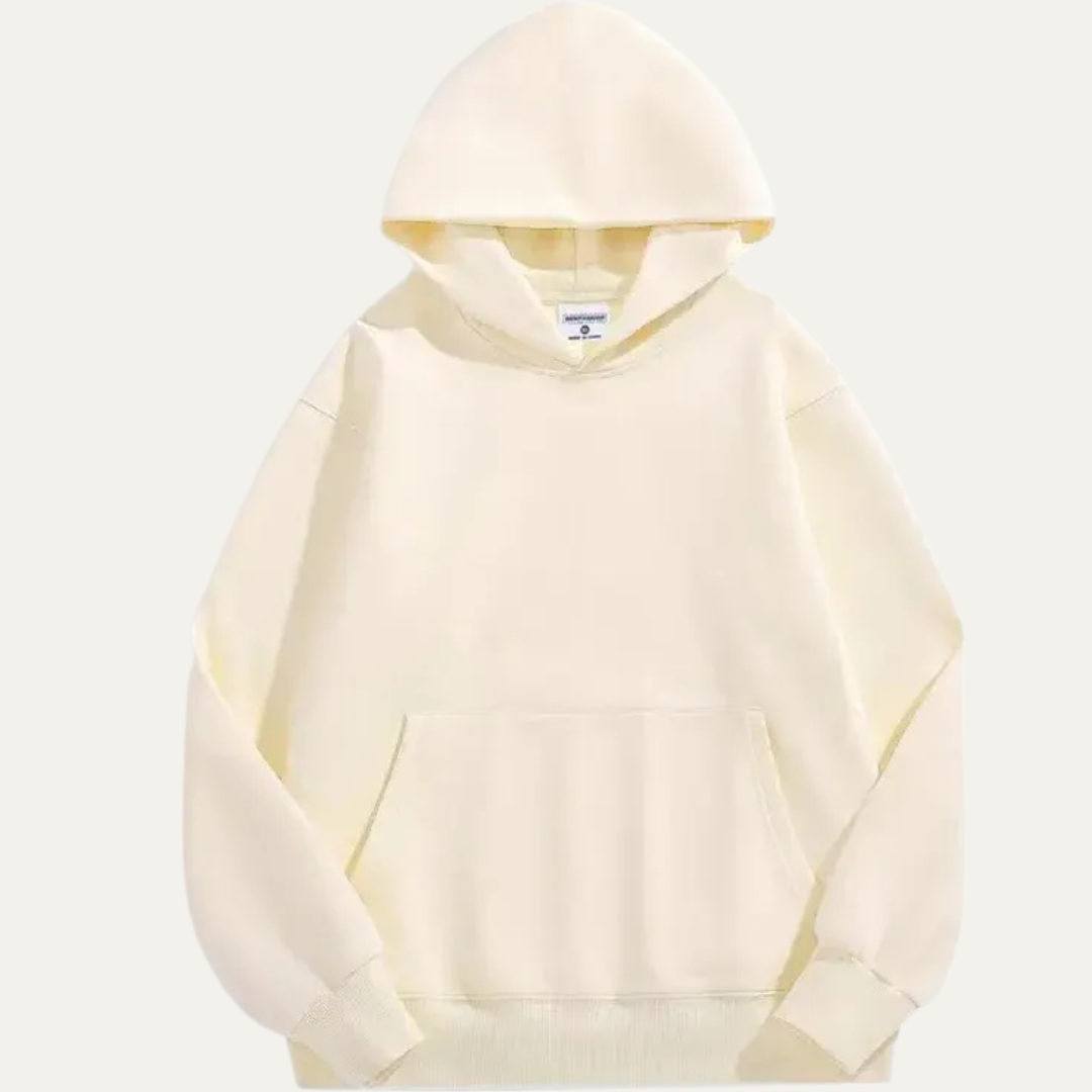 VogeLuxe | Men’s Minimalist Oversized Hoodie with Kangaroo Pocket