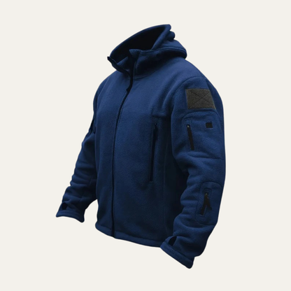 VogeLuxe | Men’s Tactical Full-Zip Fleece Hoodie