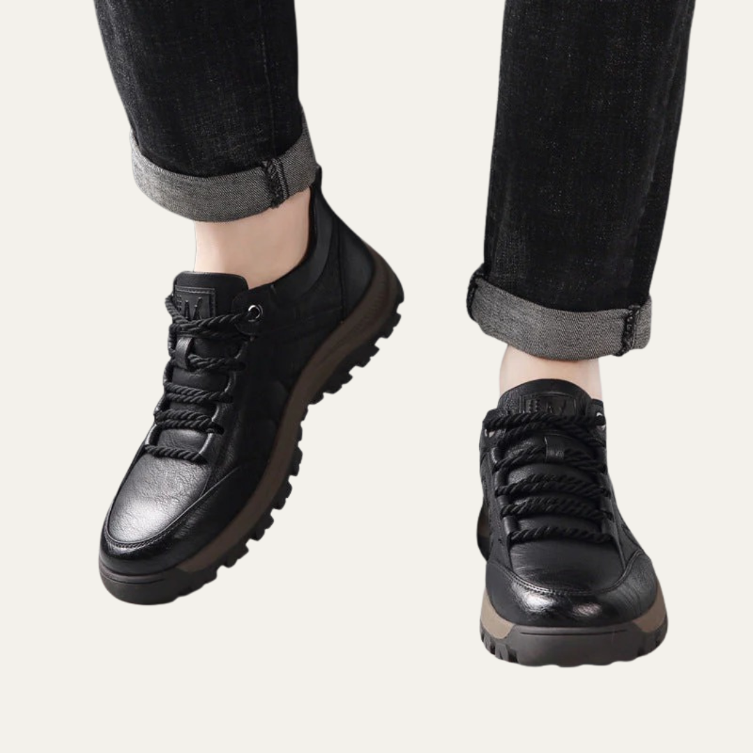 VogeLuxe | Men’s Low Top Platform Lace Up Sneakers