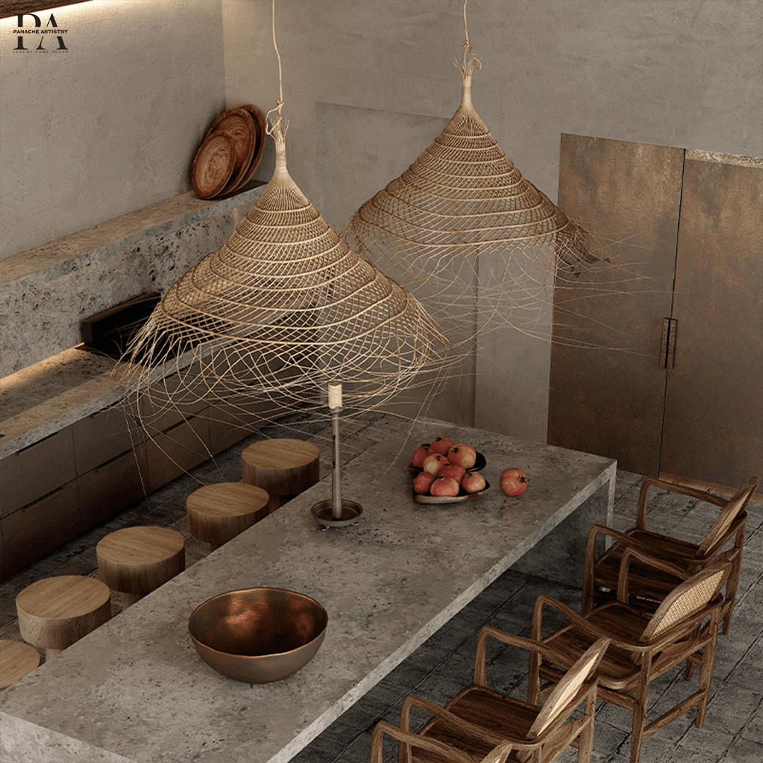 Rustic Wooden Pendant Light - VogeLuxe
