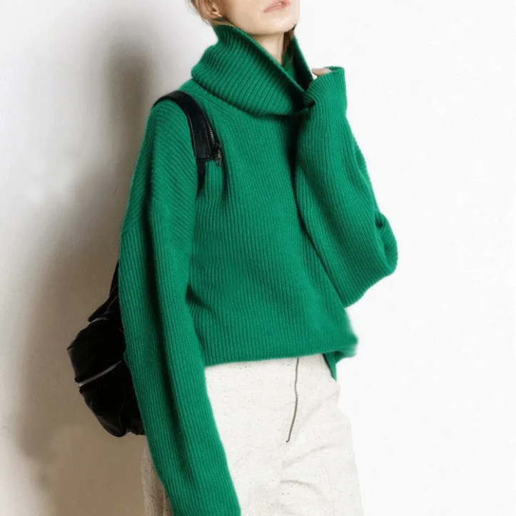 Cozy Women's Loose Fit Winter Knit Sweater