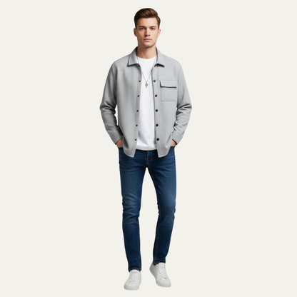 VogeLuxe | Men’s Textured Quilted Shacket