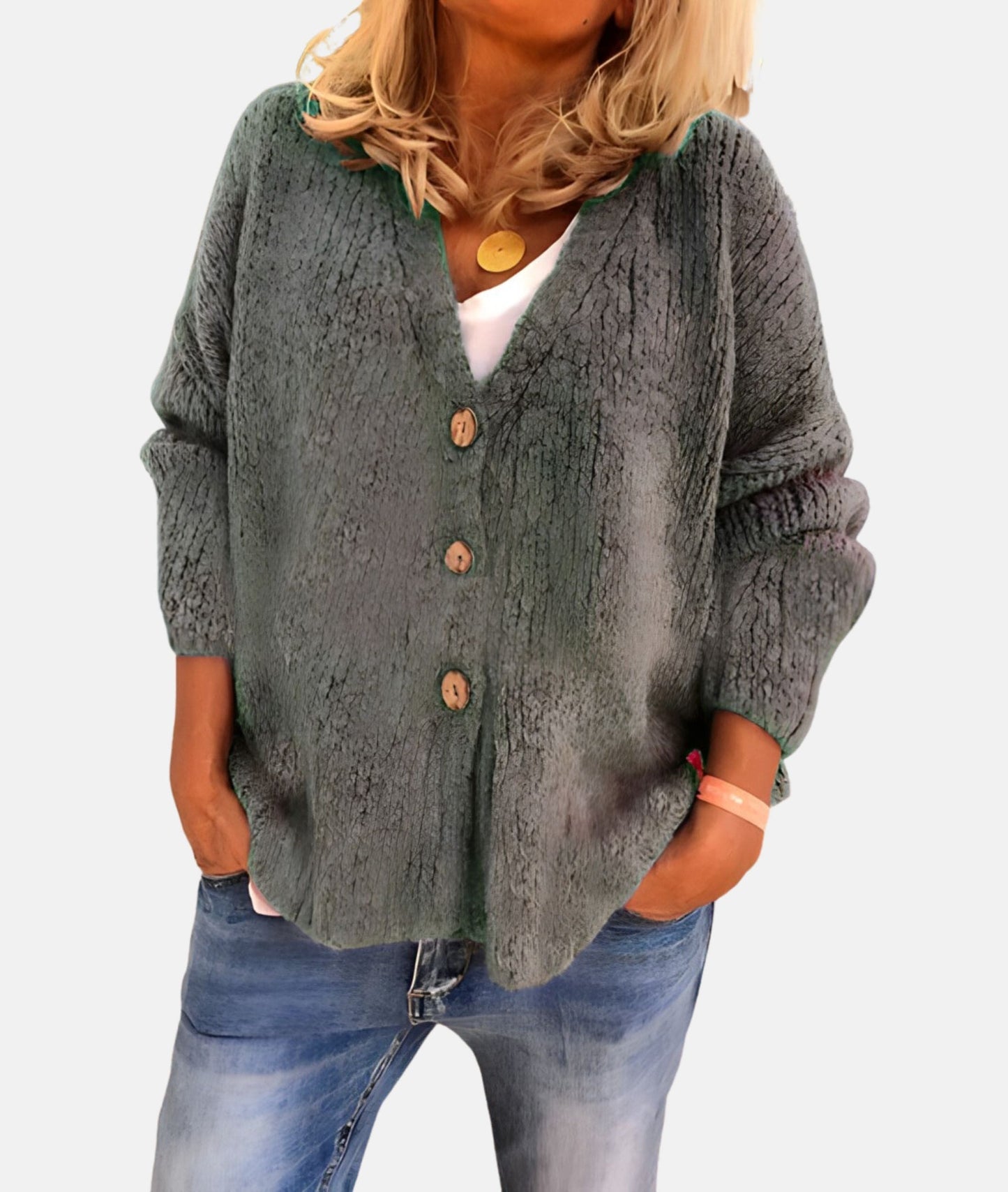 Stylish V-neck Cardigan for Everyday Wear