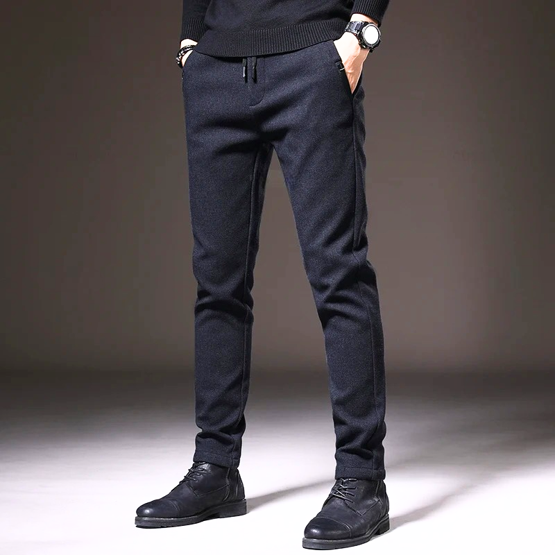 Men's Skinny Fit Jogger Pants with Elastic Waist