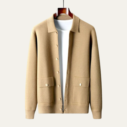 VogeLuxe | Men’s Button Front Knit Cardigan Jacket