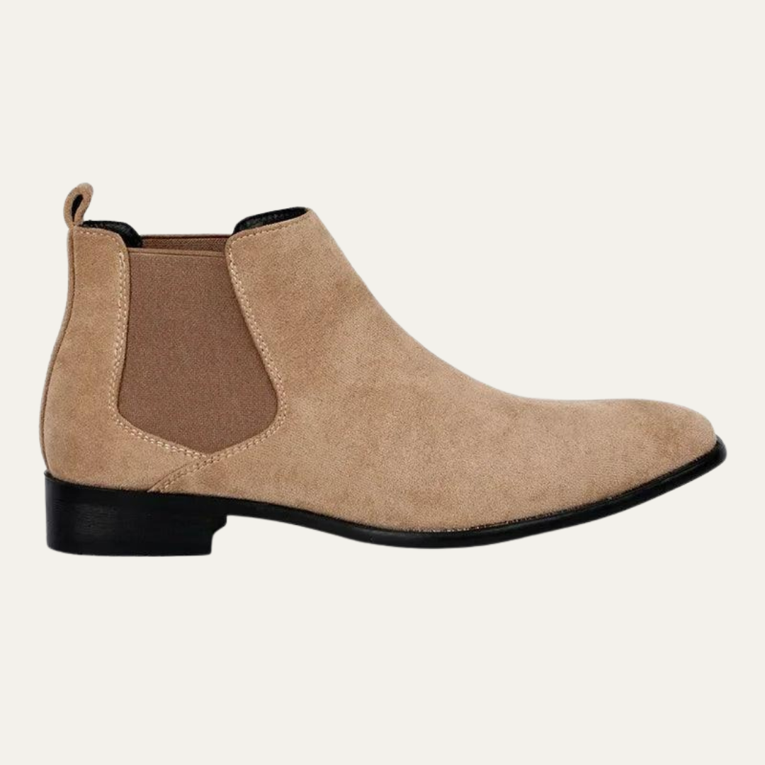 VogeLuxe | Men’s Low Profile Suede Chelsea Boots