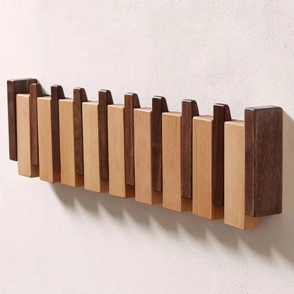 Stylish Wooden Coat Rack Entryway Storage