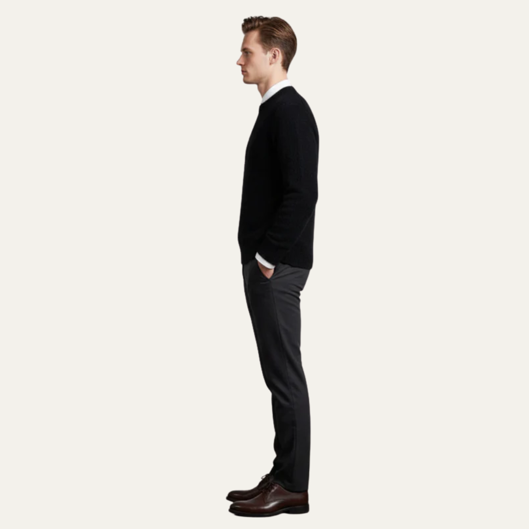 VogeLuxe | Men’s Fine Knit V Neck Cardigan