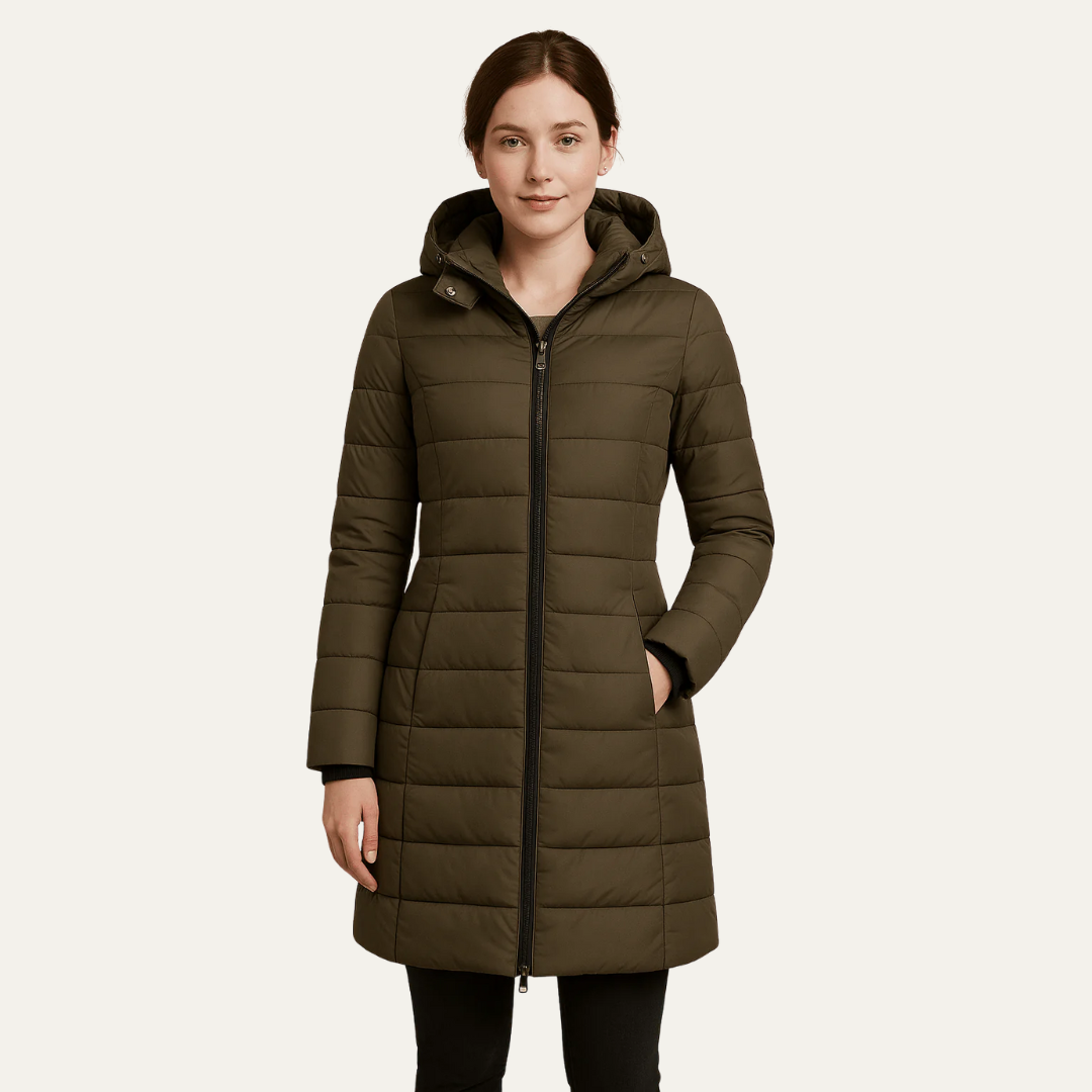 VogeLuxe | Women’s Long Hooded Puffer Coat