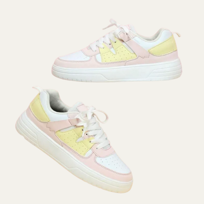 VogeLuxe | Women’s Platform Lace Up Low Top Sneakers