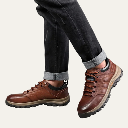 VogeLuxe | Men’s Casual Pebbled Leather Walking Shoes