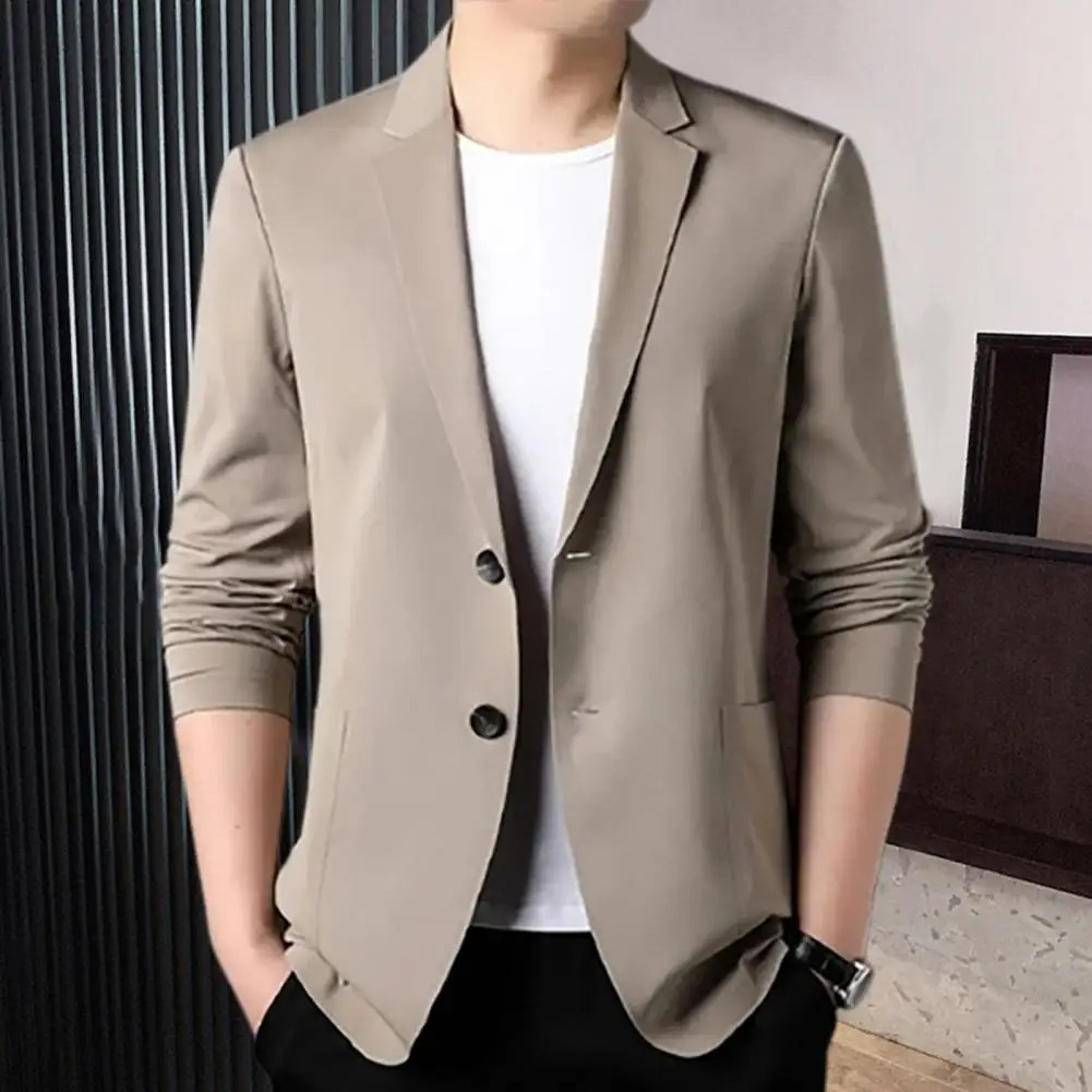 Slim Fit Men's Casual Two Button Blazer