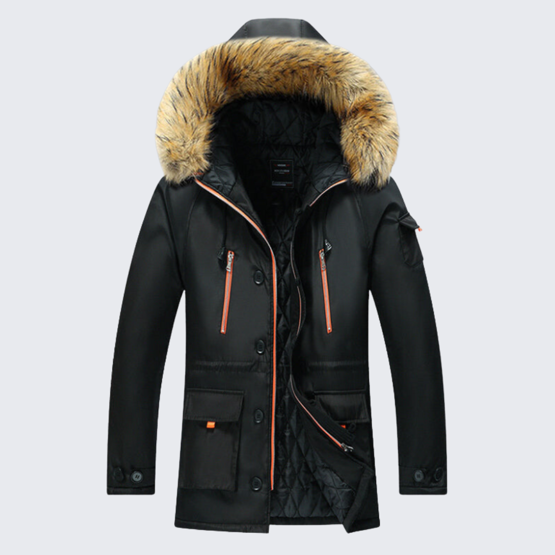 Warm Insulated Men's Winter Parka Coat