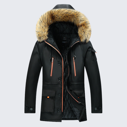 Warm Insulated Men's Winter Parka Coat