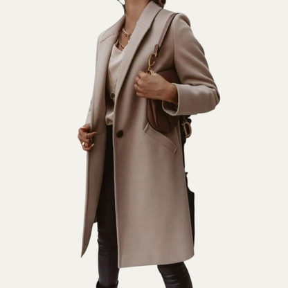 VogeLuxe | Women’s Tailored Single-Breasted Coat
