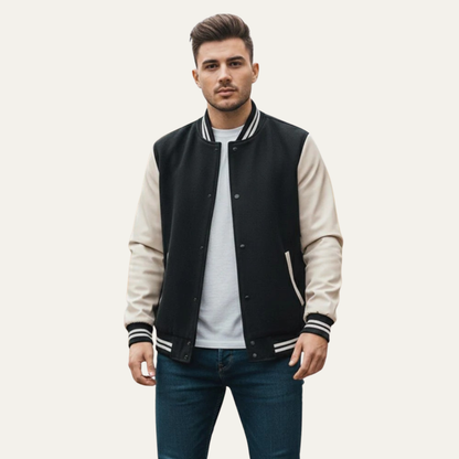 VogeLuxe | Men’s Classic Varsity Letterman Jacket