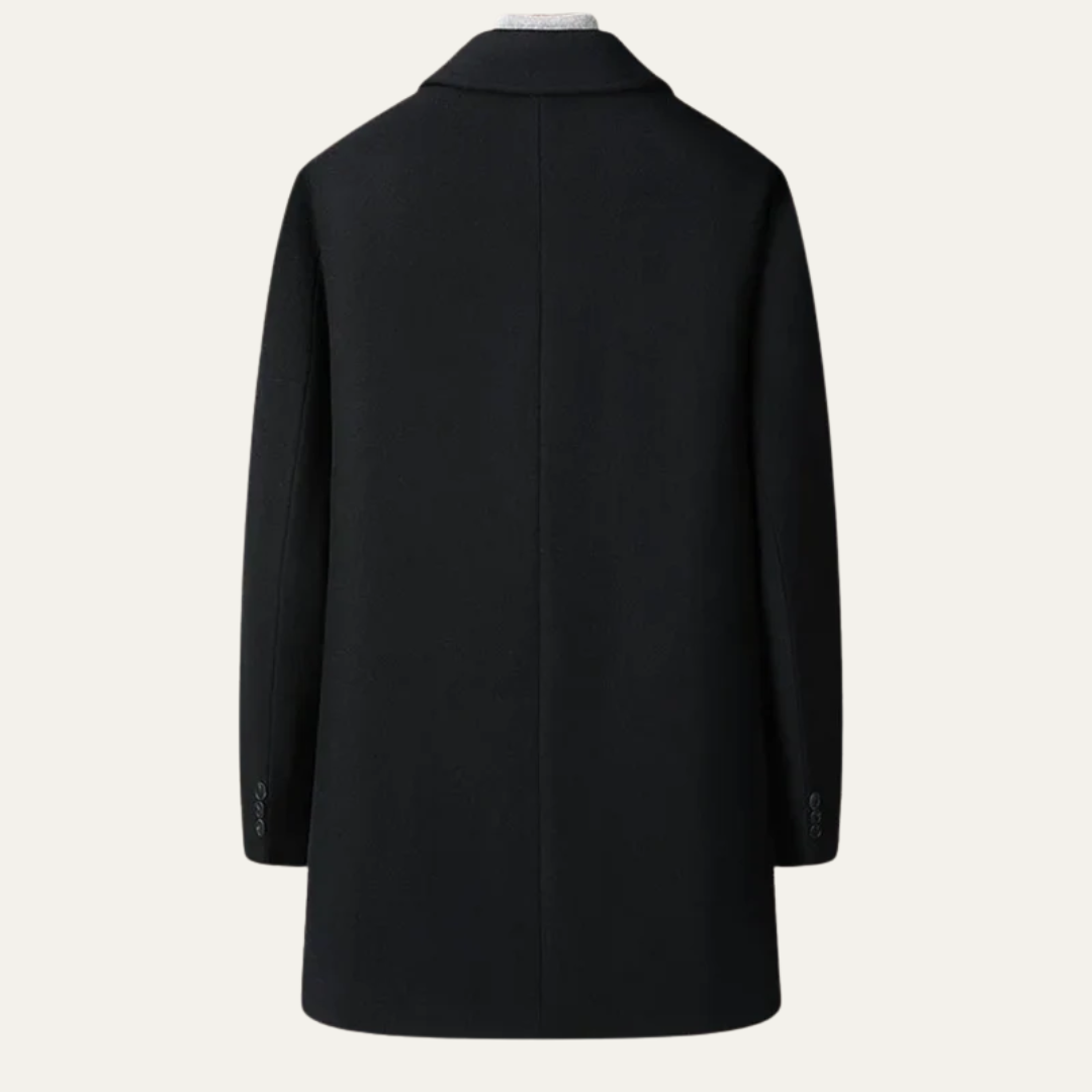 VogeLuxe | Men’s Classic Single-Breasted Coat