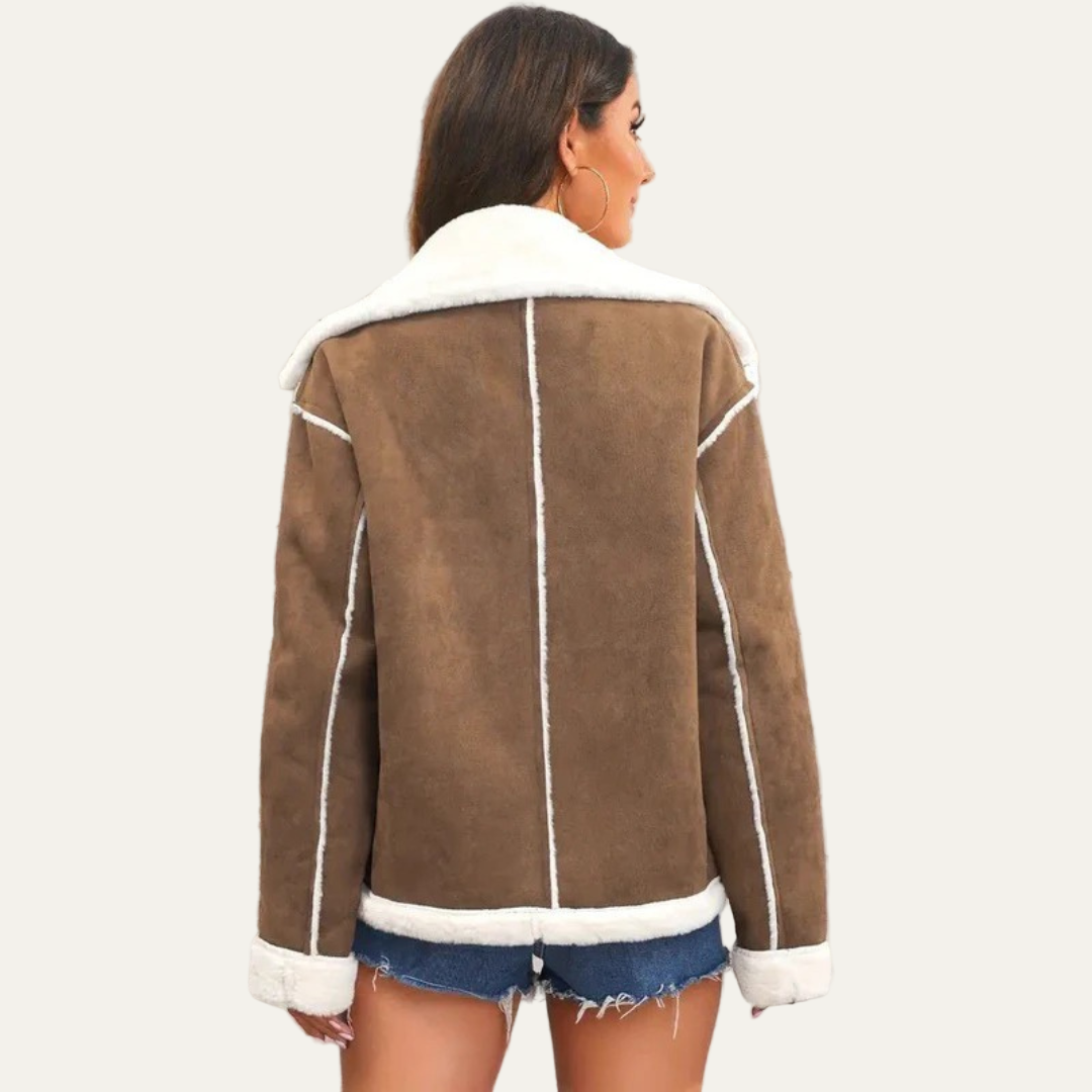 VogeLuxe | Women’s Cropped Aviator Jacket