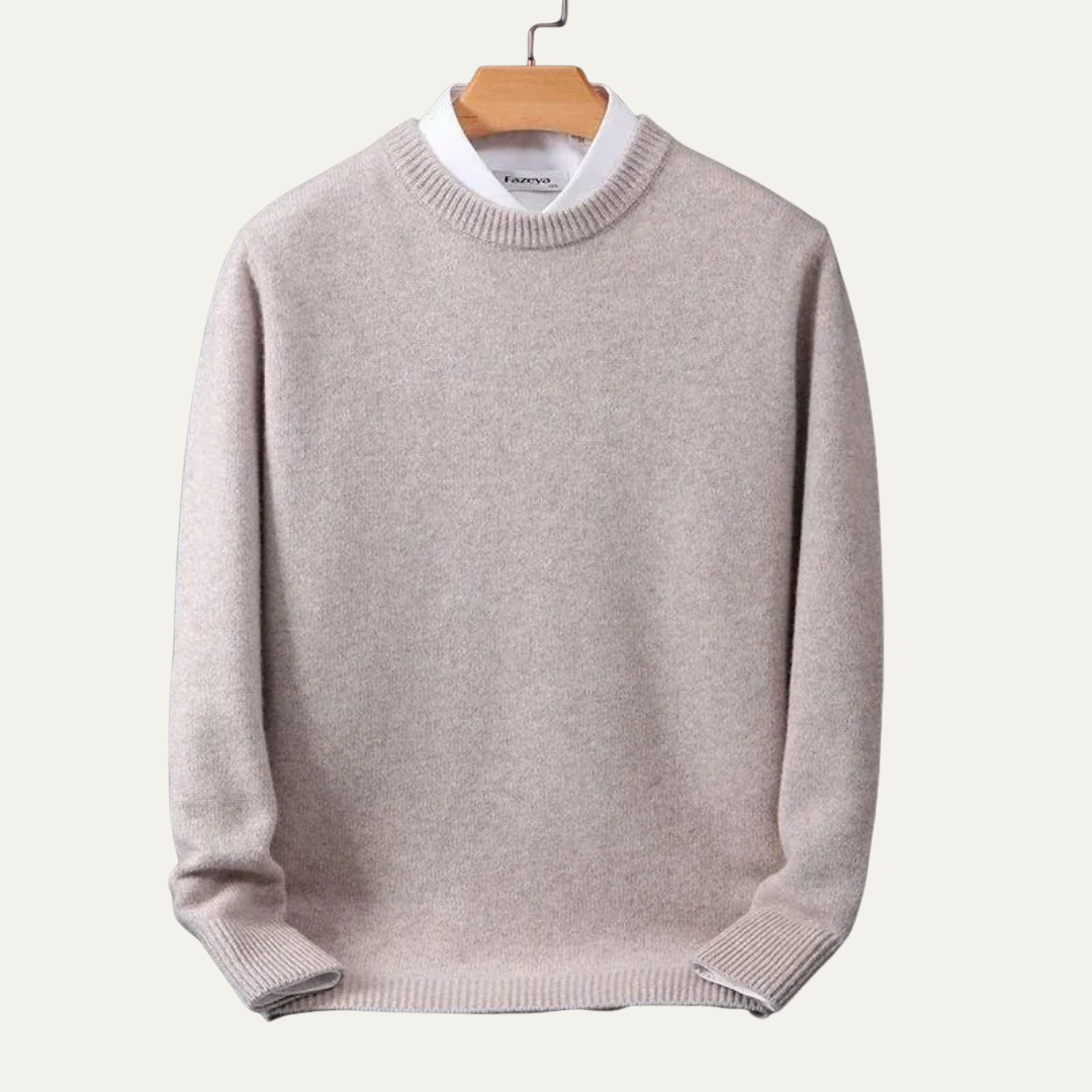 VogeLuxe | Men’s Classic Round Neck Knit Pullover Sweater