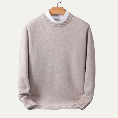 VogeLuxe | Men’s Classic Round Neck Knit Pullover Sweater