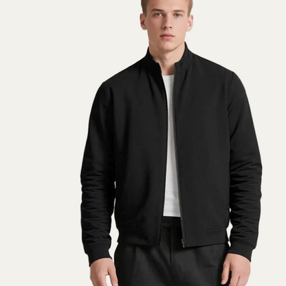 VogeLuxe | Men’s Stylish Stand Collar Bomber Jacket
