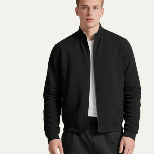 VogeLuxe | Men’s Stylish Stand Collar Bomber Jacket