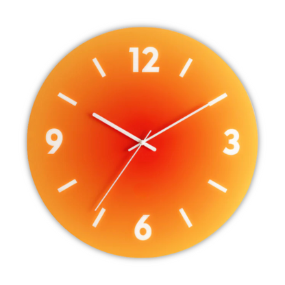 Modern Silent Glass Wall Clock