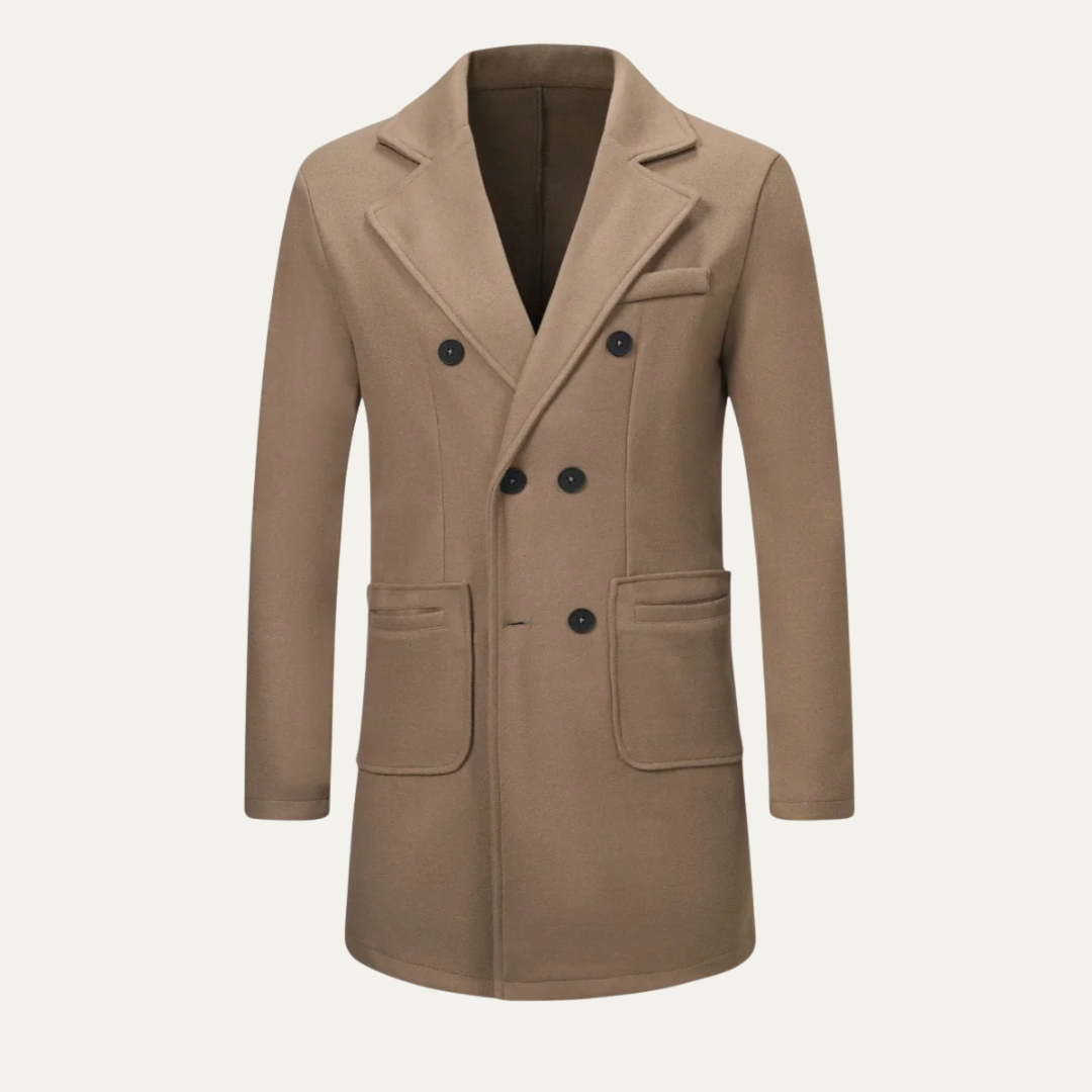 VogeLuxe | Men’s Double-Breasted Peacoat