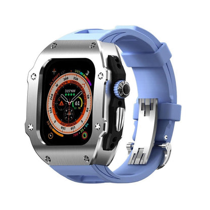 Durable Rubber Band & Steel Case for Apple Watch Ultra