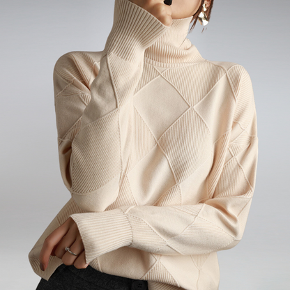 Soft Premium Cashmere Turtleneck Sweater