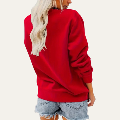 VogeLuxe | Women’s Holiday Graphic Crewneck Sweatshirt