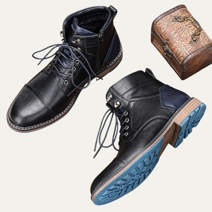 VogeLuxe | Men’s Textured Slip On Croc Pattern Ankle Bootie