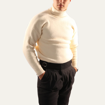 VogeLuxe | Men’s Plush Oversized Turtleneck Sweater