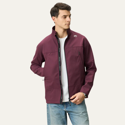 VogeLuxe | Men’s Technical Softshell Jacket with Stand Collar