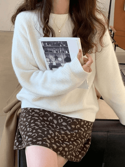 Soft Women's Cozy Crew Neck Sweater