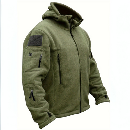 VogeLuxe | Men’s Tactical Multi Pocket Fleece Hoodie