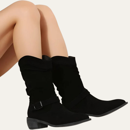 VogeLuxe | Women’s Casual Mid Height Western Boot