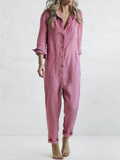 Elegant Summer Linen Jumpsuit for Women