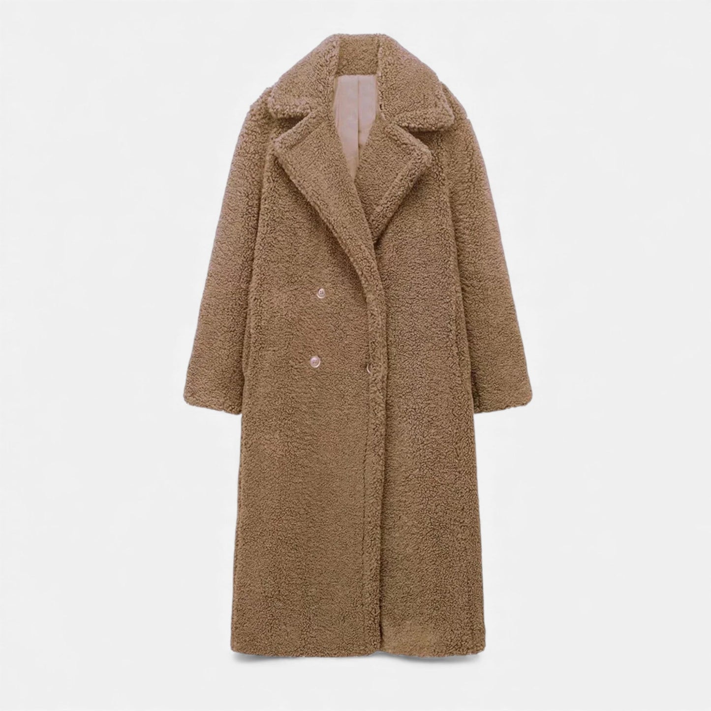Warm Women's Oversized Double Breasted Parka Coat