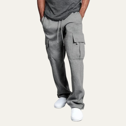 VogeLuxe | Men’s Utility Cargo Sweatpants with Adjustable Cuffs