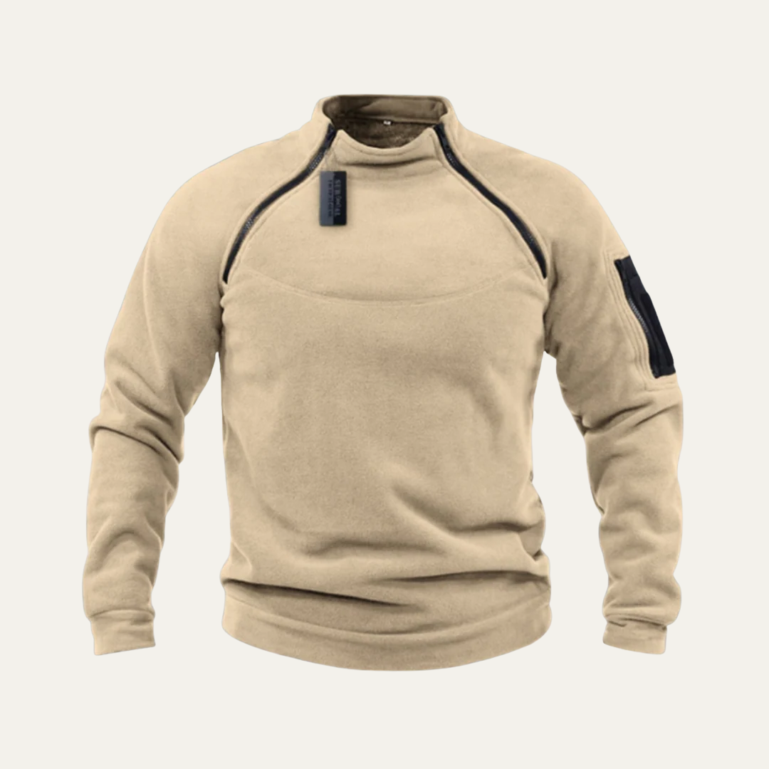 VogeLuxe | Men’s Technical Fleece Mock Neck Pullover