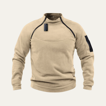VogeLuxe | Men’s Technical Fleece Mock Neck Pullover