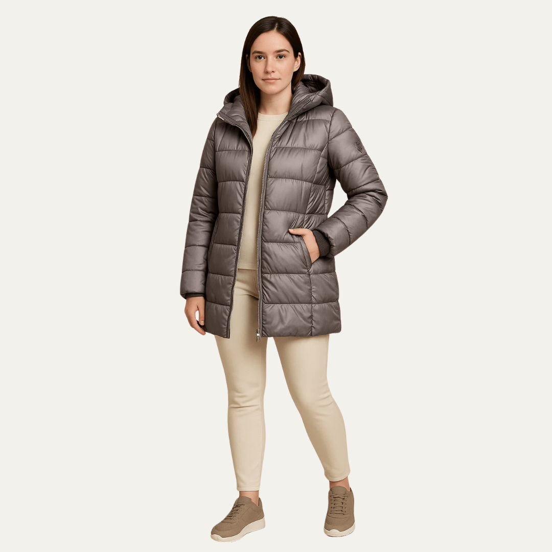 VogeLuxe | Women’s Quilted Hooded Puffer Jacket