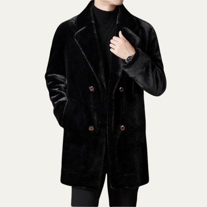 VogeLuxe | Men’s Luxurious Faux Fur Coat