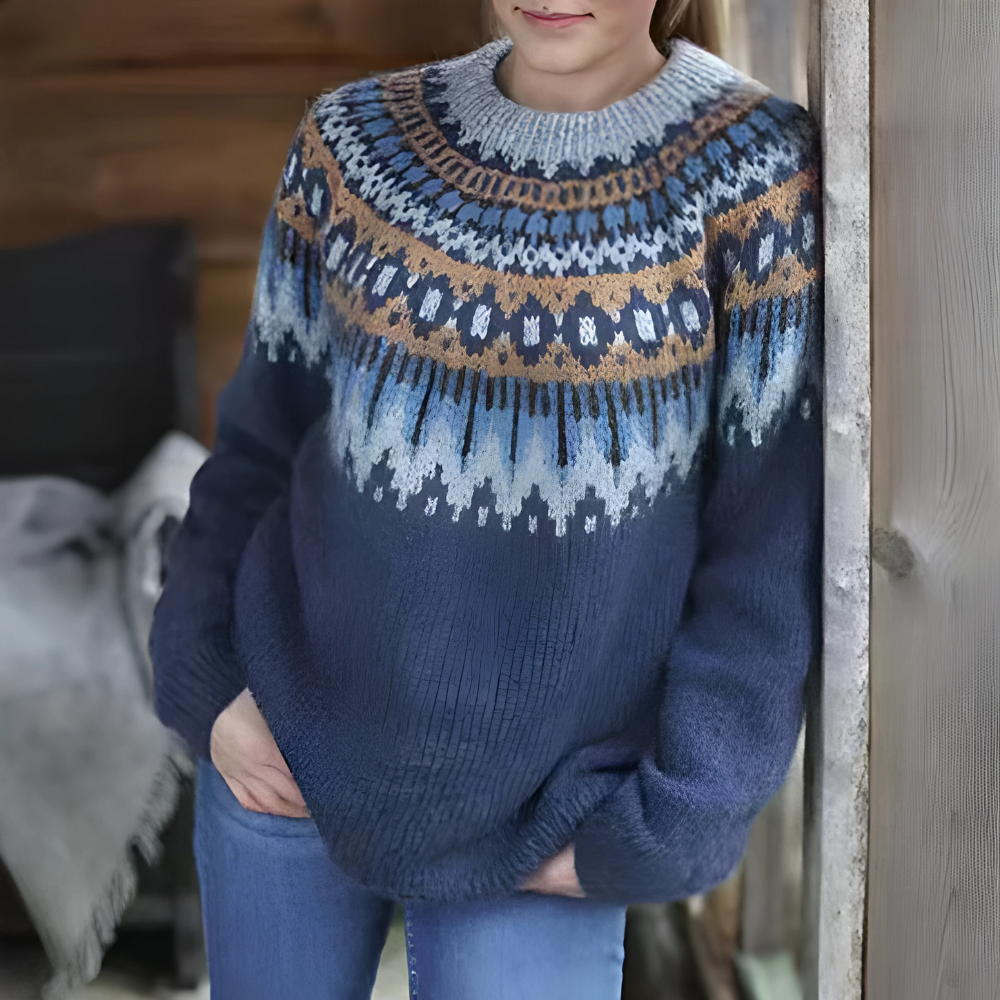 Warm Winter Cable Knit Sweater - VogeLuxe