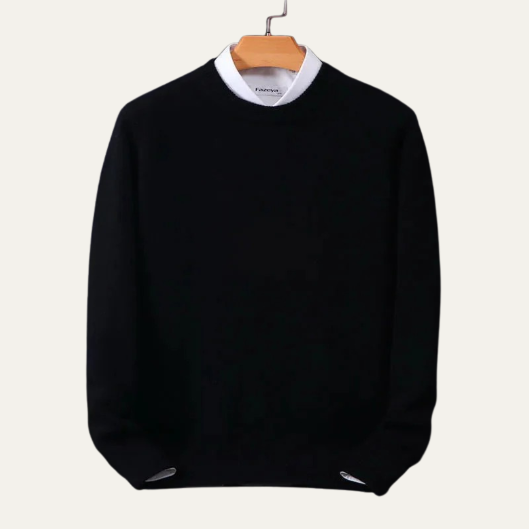 VogeLuxe | Men’s Classic Round Knit Sweater
