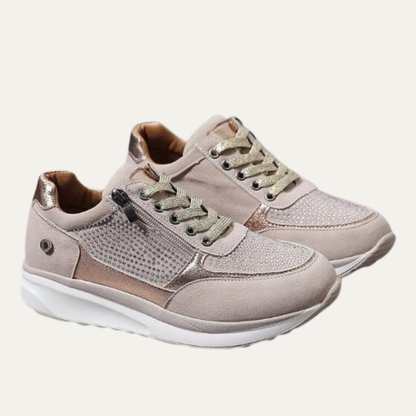 VogeLuxe | Women’s Minimalist Lace Up Platform Sneakers