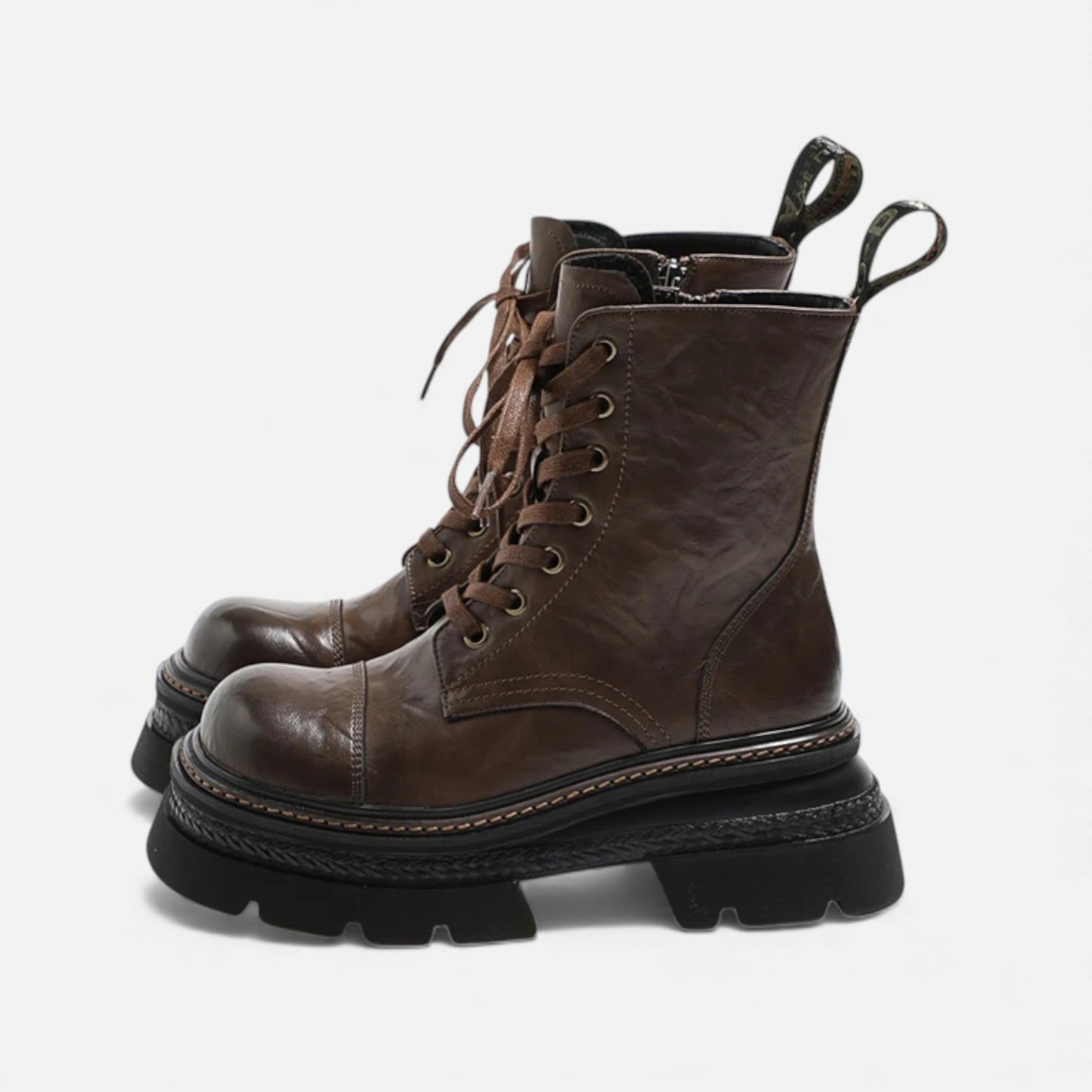Warm Fuzzy Lace Up Winter Ankle Boots