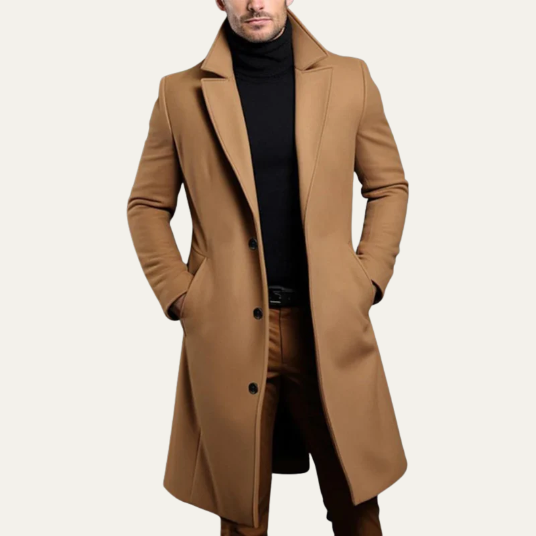 VogeLuxe | Men’s Tailored Wool Overcoat