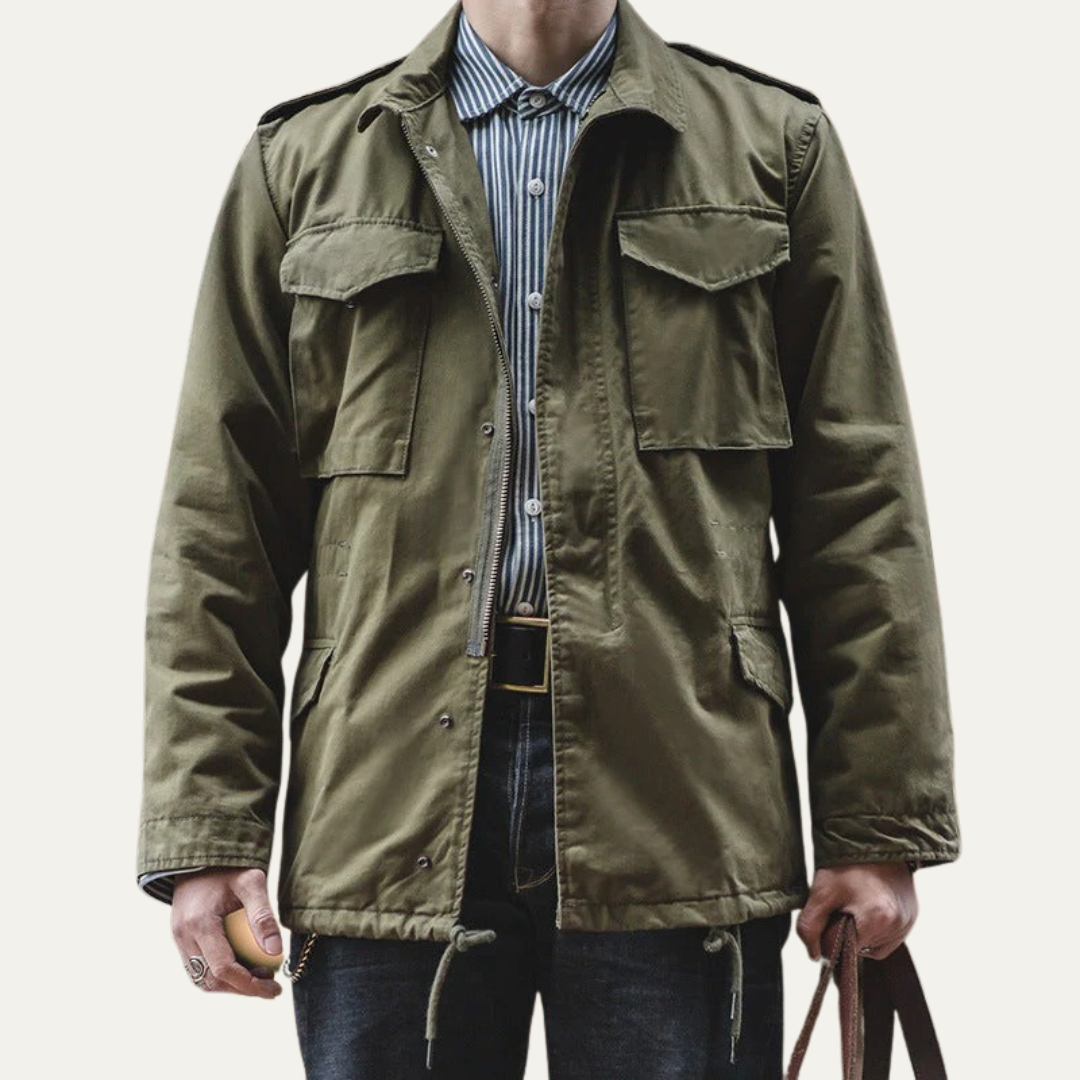 VogeLuxe | Men’s Utility Military Jacket